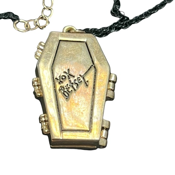 Betsey Johnson Coffin Locket with Skeleton - Picture 6 of 7